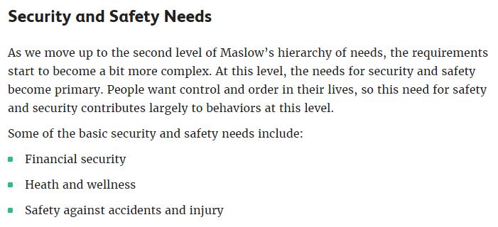 security and safety